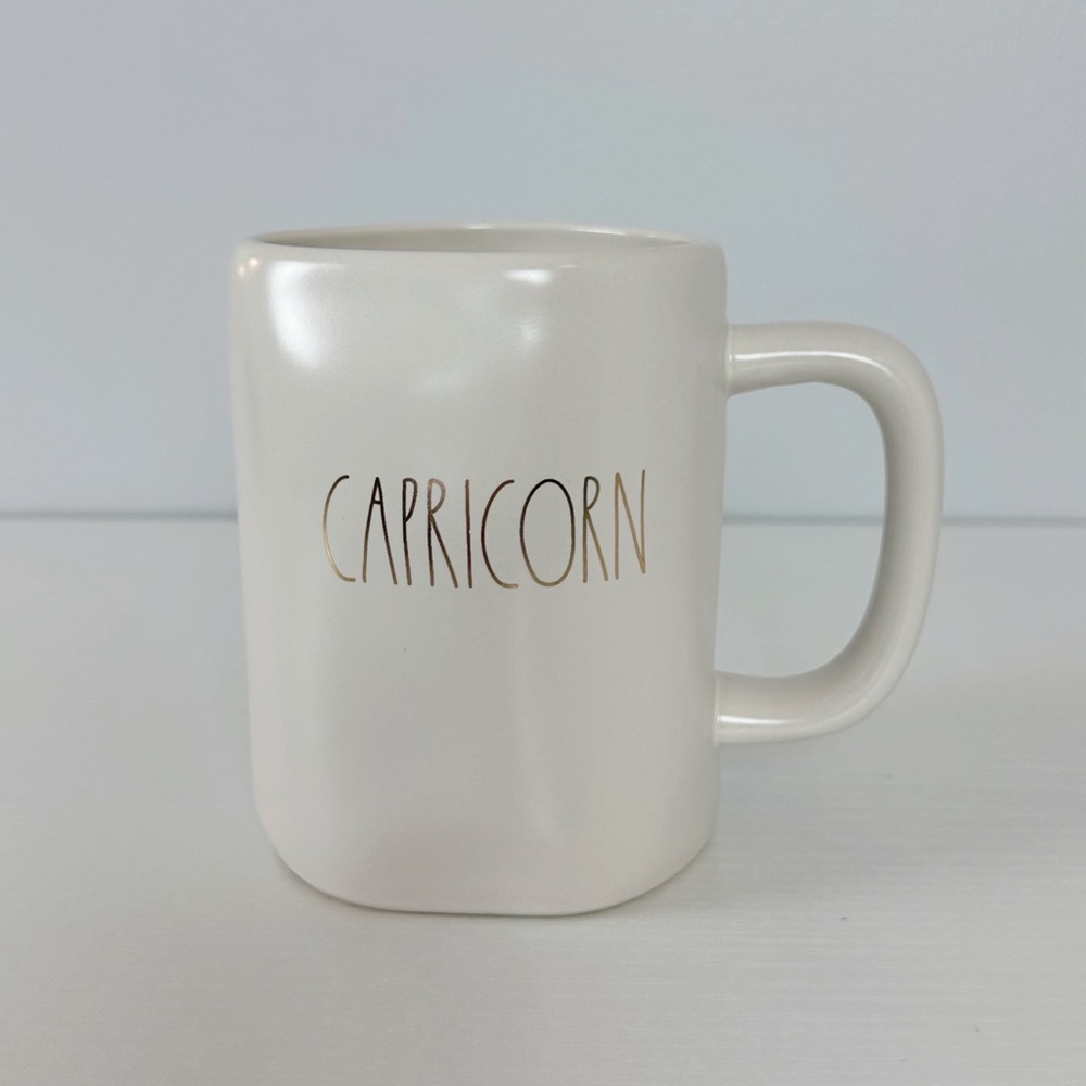Rae Dunn Artisan Collection Large 20 oz Cream Capricorn Mug